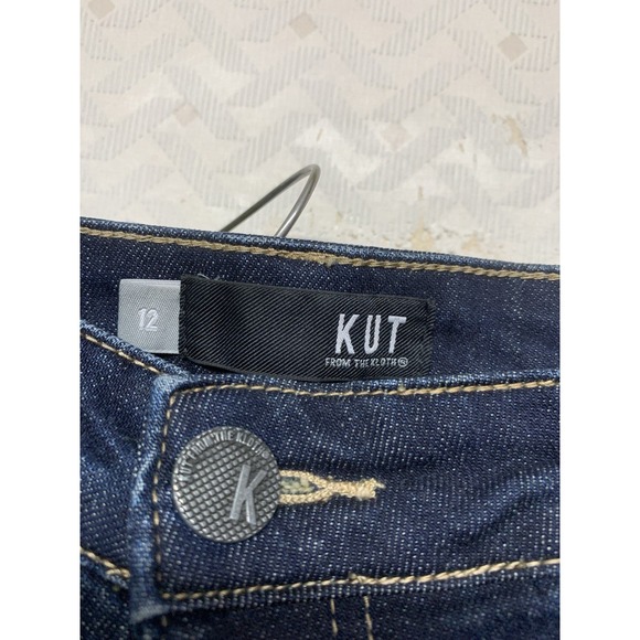 Kut from the Kloth Womens Jeans Size 12 Blue Denim Catherine Slim Boyfriend - Picture 3 of 10